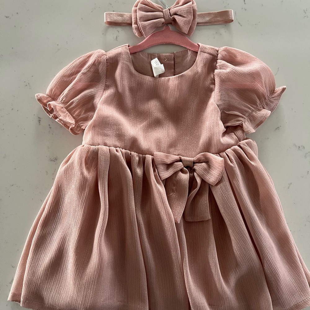 Dress with head-bow 4-6 months